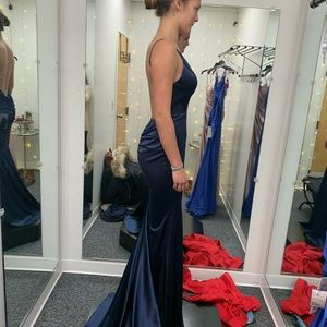 navy blue prom dress (worn once)